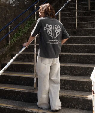 WEGO 【ユニセックス着用ITEM/MLサイズ展開】ブリーチヴィンテージグラフィックT（SS） ブラックその他