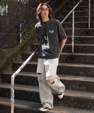 WEGO 【ユニセックス着用ITEM/MLサイズ展開】ブリーチヴィンテージグラフィックT（SS） ブラックその他