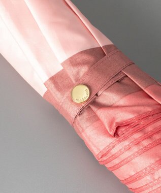 AURORA JILL STUART ジル スチュアート バイカラー柄 雨傘（折り畳みミニ傘） レッド