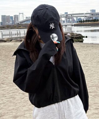 WEGO 【日焼け対策/セットアップ対応】ラッシュガードZIPパーカー ブラック