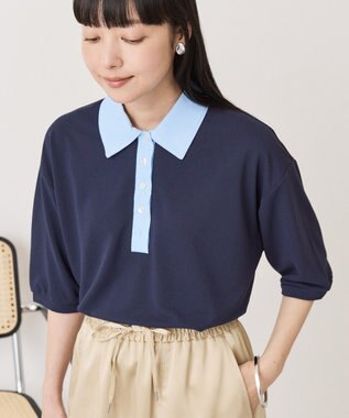 AMERICAN HOLIC 【マルチ機能】カノコポロシャツ Navy