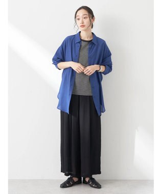 earth music&ecology レーヨンクレープイージーパンツ Black