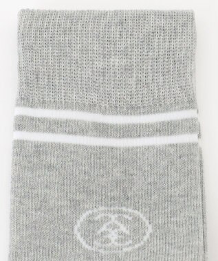 23区GOLF 【WOMEN】ライン入リ ニーハイソックス ライトグレー系