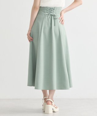 earth music&ecology バックレースアップスカート