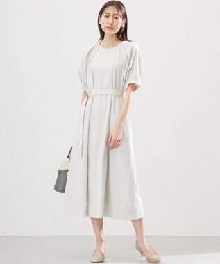 組曲 L リネンレーヨン ワンピース グレージュ系