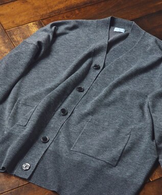 組曲 ビックシルエット カーディガン グレー系