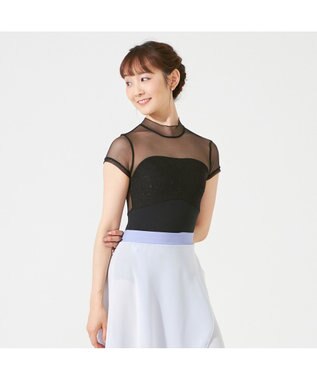 Chacott 【AKANE TAKADA】ハイネックレオタード ブラック