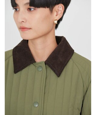 AMERICAN HOLIC キルポカ異素材Ｍｉｘロングコート Khaki