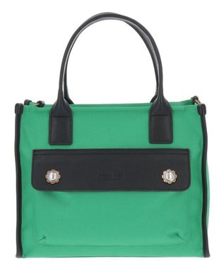 ANNA SUI ヴィンテージボタン 2wayトート グリーン