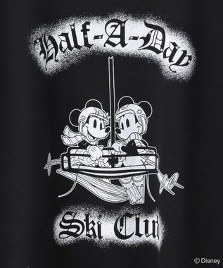 Green Parks ミッキー＆フレンズ／プリント裏毛プルオーバー Black