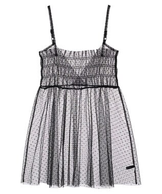 YECCA VECCA 【2点SET】マルチwayチュールオーバーキャミSET/Tee Black