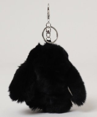 WEGO もふもふうさぎぬいぐるみキーホルダー ブラック