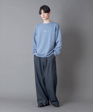 WEGO 【ユニセックス着用ITEM】アクセ付きフォトグラフィックプルオーバー サックス