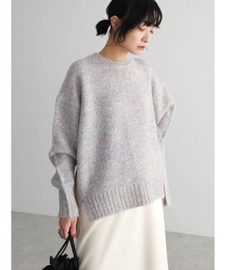 Green Parks ふわふわＭｉｘニットプルオーバー Blue