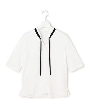 ICB 【先行予約】 スパンプラチナムジョーゼット ナロータイカットソー オフホワイト