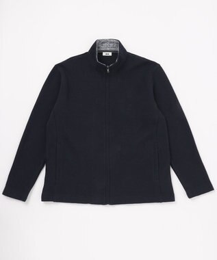 JOSEPH ABBOUD 【キングサイズ】ハイネック フルZIPブルゾン ネイビー系