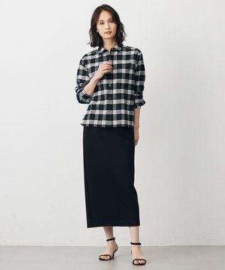 J.PRESS LADIES S ダンボールジャージー ナロー スカート ブラック系