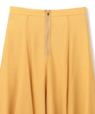 BEIGE， PINE / ウールレイヤードフレアスカート Mustard