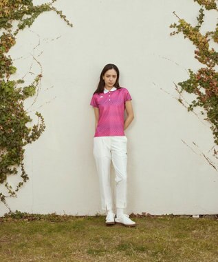 FILA GOLF／marie claire 【Kappa】半袖ポロシャツ ピンク