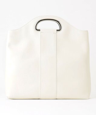 ICB 2WAYメタルハンドルトート オフホワイト系