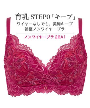 BRADELIS New York 【BRADELIS New York】　ノンワイヤーブラ26A1 ブラデリス 補正下着 補整 ブラジャー フューシャピンク