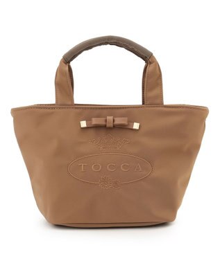 TOCCA CARVED LOGO POCHETTE ナイロンバッグ ブラウン系
