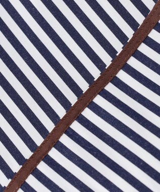 BEIGE， BAILLEUL / ロングシャツ Navy Stripe