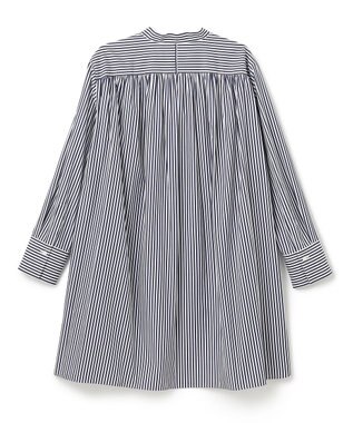BEIGE， BAILLEUL / ロングシャツ Navy Stripe