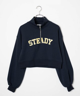 WEGO ハーフジップショートスウェット 柄5