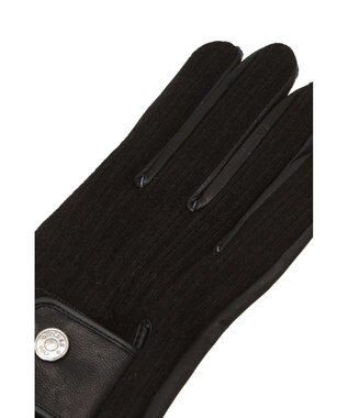 DAKS 【DAKS GOLF】 ニット＆シープレザーグローブ ブラック