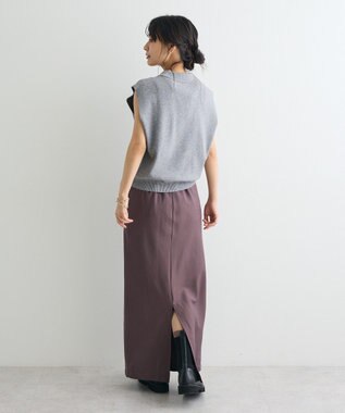 CRAFT STANDARD BOUTIQUE 衿付きジップベスト Gray Mixture