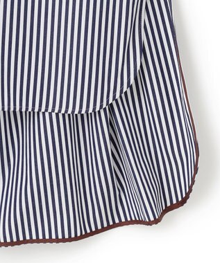 BEIGE， BAILLEUL / ロングシャツ Navy Stripe