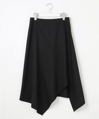 23区 【エステータ】ライトダブルクロス スカート ブラック