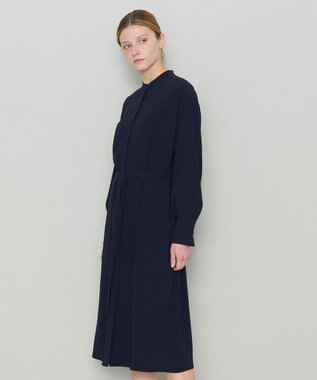 JOSEPH 【洗える】サテンジョーゼット　ドレス Navy