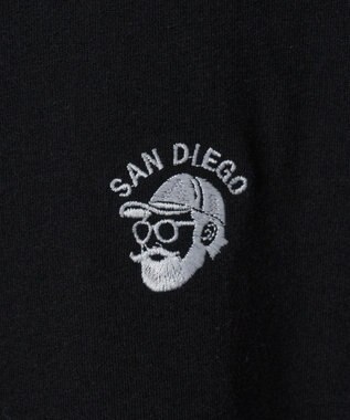 WEGO 【ユニセックス着用ITEM/綿100%/SMLサイズ展開】リラックスフィットワンポイントT（S） ブラック