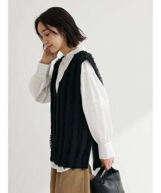 Green Parks ボリュームタックブラウス Off White