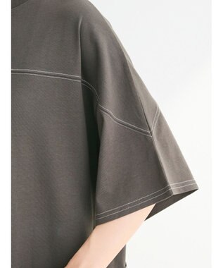 Green Parks ・ＳＵＧＡＲ　ＳＰＯＯＮ【ＣＯＯＬ】ステッチＴＥＥワンピ Charcoal Gray