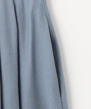 組曲 【セットアップ対応・ウエストゴム仕様】ニュアンスシフォン スカート サックスブルー系