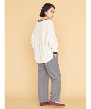 AMERICAN HOLIC ウエストイージーストレートパンツ Gray Mixture