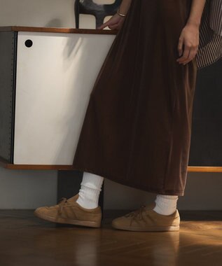 CRAFT STANDARD BOUTIQUE ベロアハーフスリーブワンピース Brown