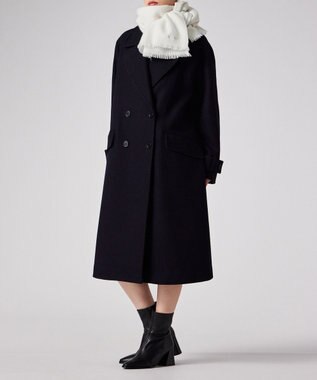 Paul Smith ダブルフェイス カシミヤ ドビー スカーフ オフホワイト