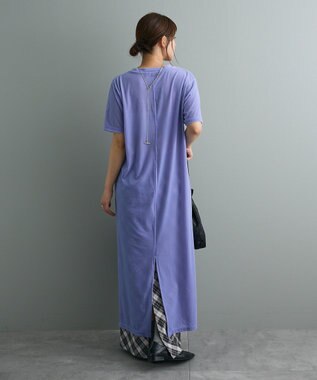 CRAFT STANDARD BOUTIQUE ベロアハーフスリーブワンピース Purple