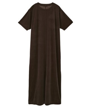 CRAFT STANDARD BOUTIQUE ベロアハーフスリーブワンピース Brown