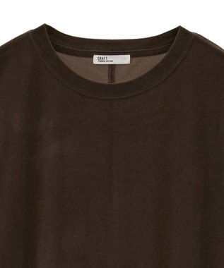 CRAFT STANDARD BOUTIQUE ベロアハーフスリーブワンピース Brown