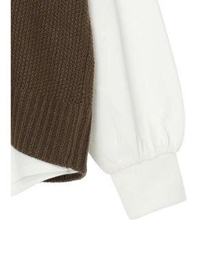 Green Parks ＳＥＴ２点モックネックカノコベスト＋ロンＴＥＥ Brown
