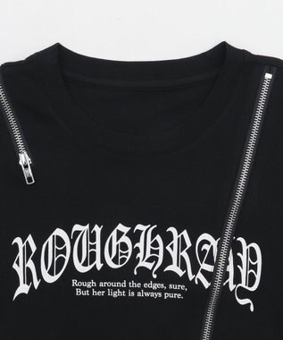 WEGO ZIPデザイングラフィックちびT ブラック