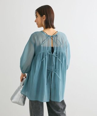 Green Parks ２ＷＡＹ　シアーギャザーチュニック Green