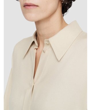 JOSEPH ビスコースツイル　シャツドレス Oat