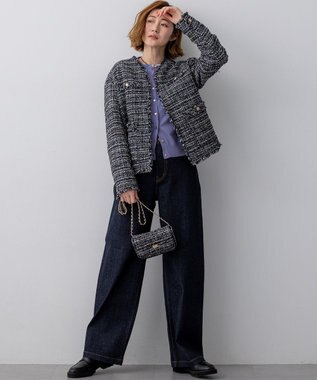 23区 【FUDGE掲載】ベルテッド ローファー ブラック系