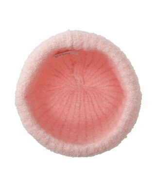 MIKI HOUSE HOT BISCUITS ぼん天付きケーブル編みモールニット帽子 ピンク